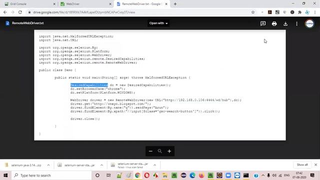 Selenium Java Training - Session 24 -  Grid, Properties (Global Parameters) And SelectorsHub Addon