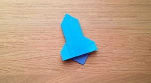 Ракета из бумаги на День космонавтики | Оригами ракета