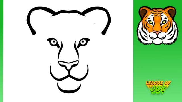 How to DRAW TIGER step by step смотреть онлайн
