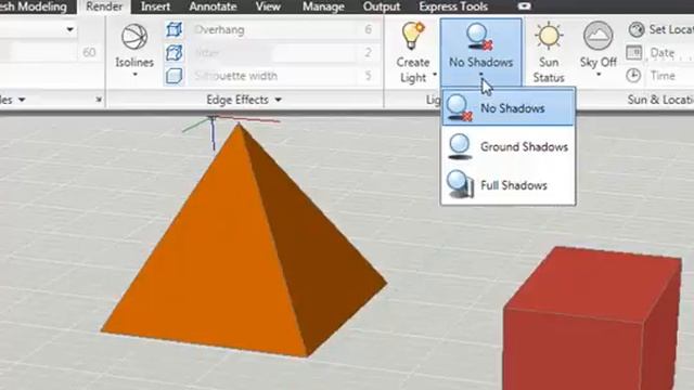 AutoCAD 2010: Ground Shadows смотреть онлайн