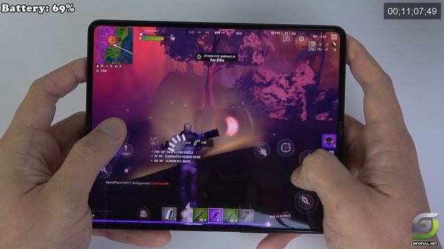 Samsung Galaxy Z Fold 3 test game FORTNITE Season 8 Max Setting смотреть онлайн