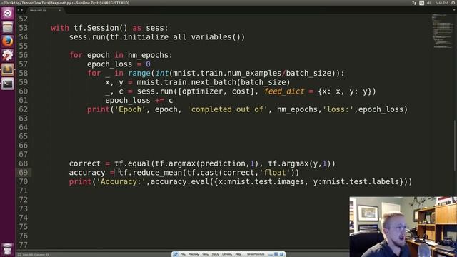 Running our Network - Deep Learning with Neural Networks and TensorFlow смотреть онлайн
