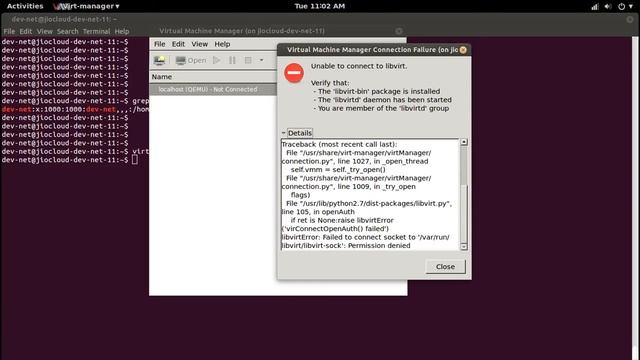How to Fix Unable to connect to libvirt on Virtual Machine Manager virt-manager смотреть онлайн