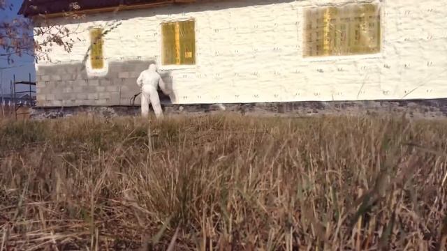Напыление пенополиуретана на газобетон смотреть онлайн