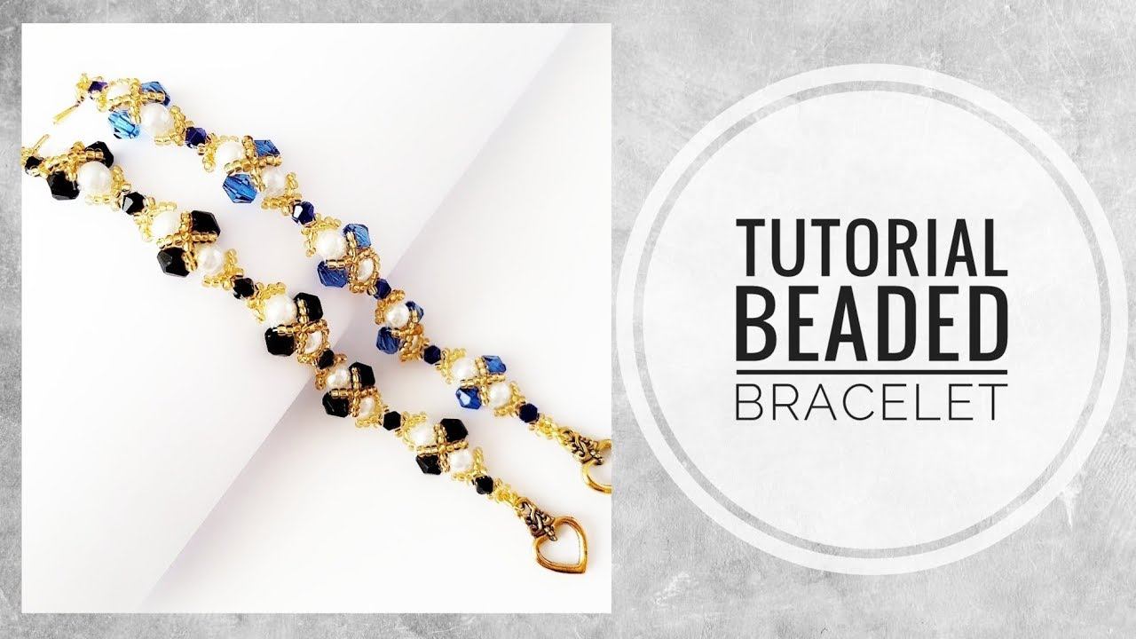 #МК - Тонкий и нежный браслет из бисера и бусин │ Thin and delicate bracelet and beaded bead смотреть онлайн
