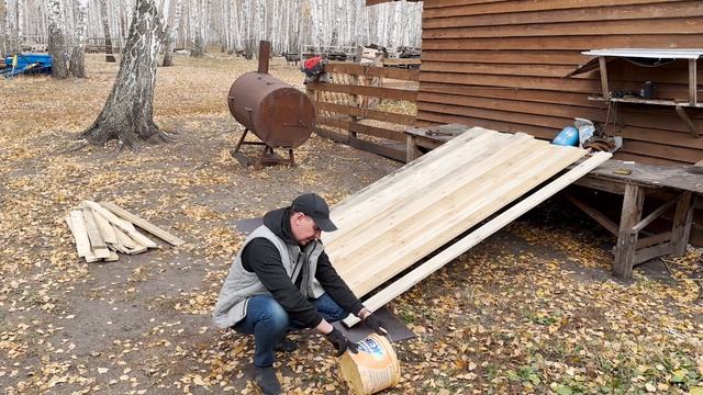 Ноу хау от производителя прицепов! "Крепыш" с НАБОРНЫМИ бортами из досок. Перевозка баранов! смотреть онлайн
