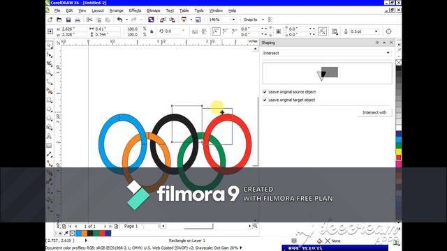 Creating Olympic Logo - Ring Inside Ring Trick - Coreldraw tutorials || Shiva Panthi смотреть онлайн