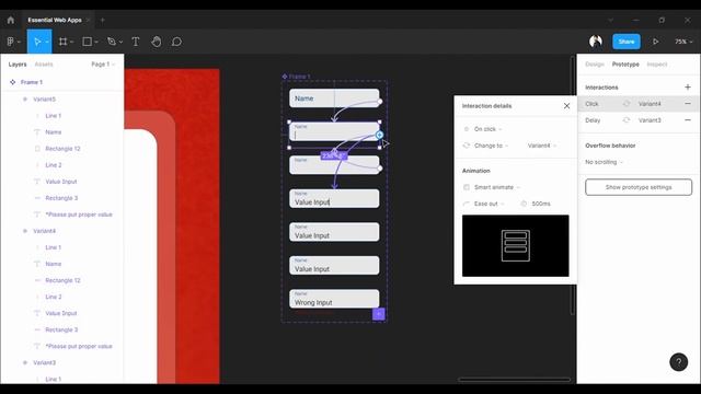 Input Field Interaction using Interactive Components in Figma | Input Field Figma - Figma Text Fiel смотреть онлайн