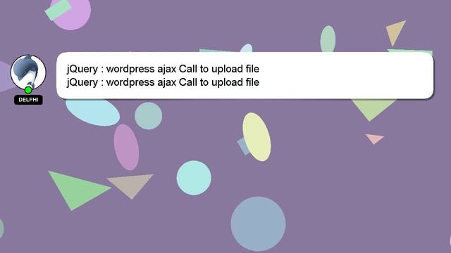 jQuery : wordpress ajax Call to upload file смотреть онлайн