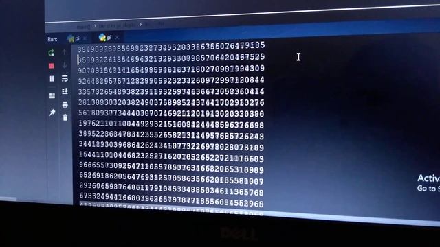Pi value up to 10000 digits(by python programming language) смотреть онлайн