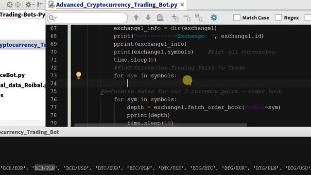 Coding Arbitrage Python - Arbitrage Cryptocurrency Bot in Python - Code - Ch 5.17 смотреть онлайн