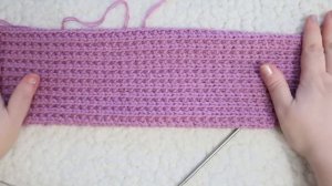 Повязка на голову спицами Самая легкая и популярная Мастер класс