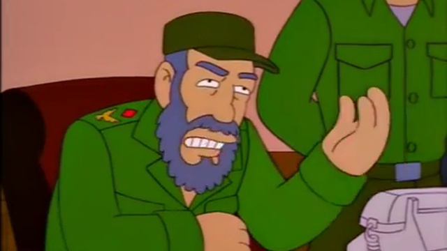 Homer visits Fidel Castro in Cuba - The Simpsons смотреть онлайн
