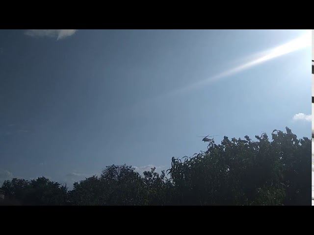 Military Mi-8MTV flyby on low altitude смотреть онлайн