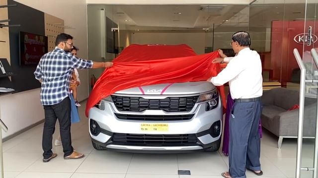 New Car delivery | KIA Seltos HTK + iMT Petrol | Sparkling Silver | Car Kia смотреть онлайн