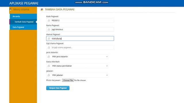Source code aplikasi pegawai sederhana || PHP & MySql смотреть онлайн