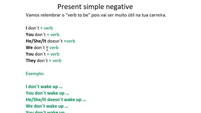 Inglês, Present simple negative form 5 ano смотреть онлайн