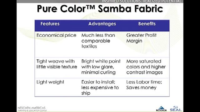 Neschen Samba Textile for Wide Format Printers смотреть онлайн