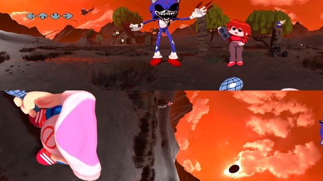 Faker And Exe - FNF 360° VR POV Animation Vs Sonic.exe 2.0