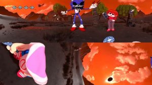 Faker and exe - FNF 360° VR POV animation Vs Sonic.exe 2.0
