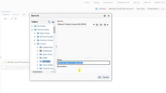Oracle Fusion First BI Report using Wizard Method смотреть онлайн