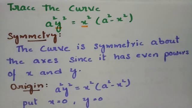 @btechmathshub7050Trace the curve a²y²=x²(a²-x²) смотреть онлайн