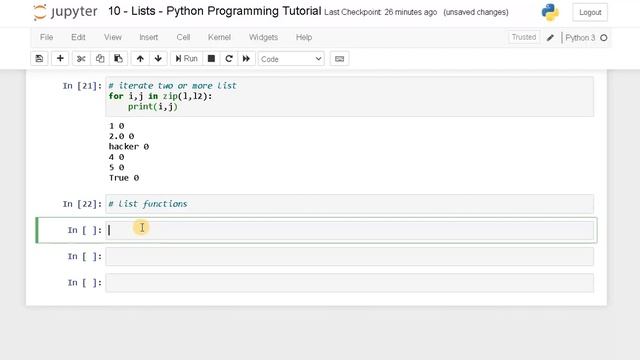 10. Lists in Python | Python Tutorial смотреть онлайн
