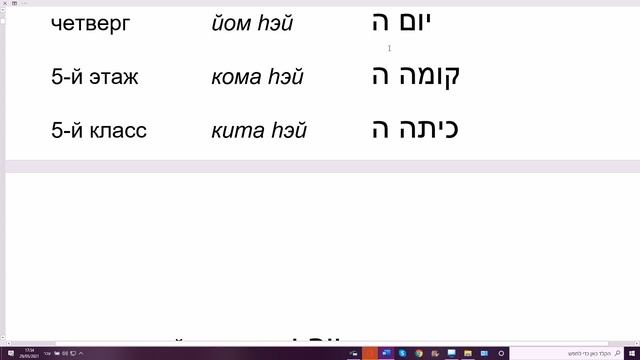 1271. Буквы как порядковые числительные. Дни недели на иврите. Как сказать: 1-й класс\ этаж\сорт смотреть онлайн