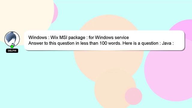 Windows : Wix MSI package : for Windows service смотреть онлайн