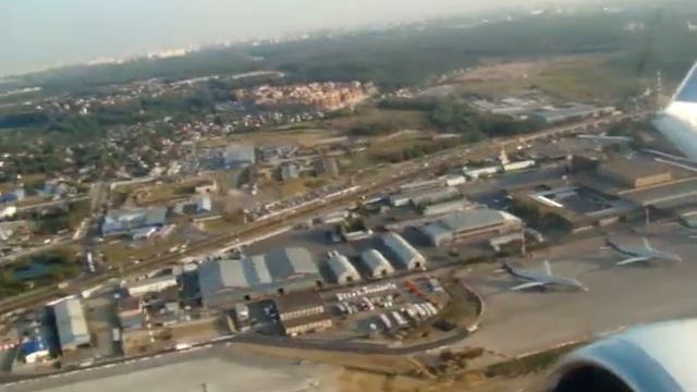 Orenair Оренбургские авиалинии Боинг 737-800 Взлет из Шереметьево 11.08.2014 смотреть онлайн