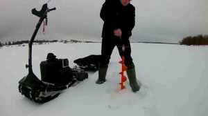 Мотосноуборд и зимняя рыбалка