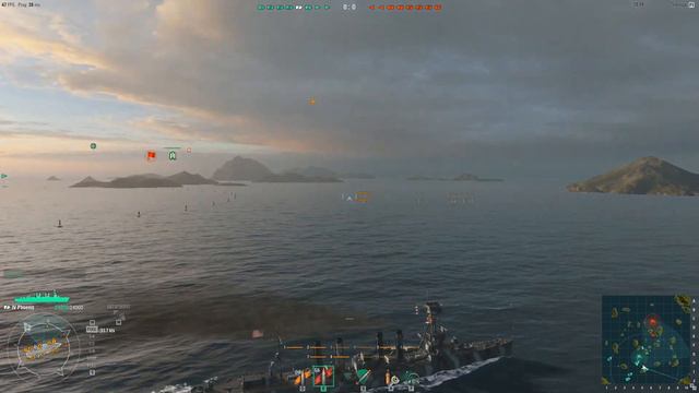 World of Warships - походы на крейсере #18 (Phoenix) смотреть онлайн