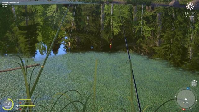 Играем в русскую рыбалку 4 на поплавок. смотреть онлайн