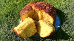 Французская бриошь на закваске, без использования планетарного миксера.