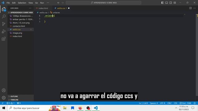 CURSO GRATUITO DE PROGRAMACIÓN WEB BÁSICO - AGREGAR UN NAV Y FOOTER CON ESTILO CSS смотреть онлайн