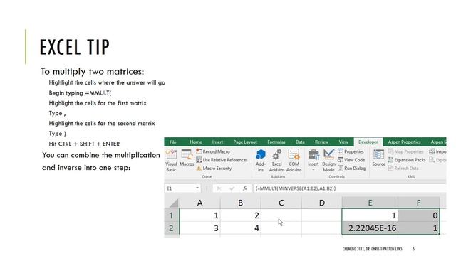 Systems of Linear Equations using Inverse Matrix in Excel смотреть онлайн