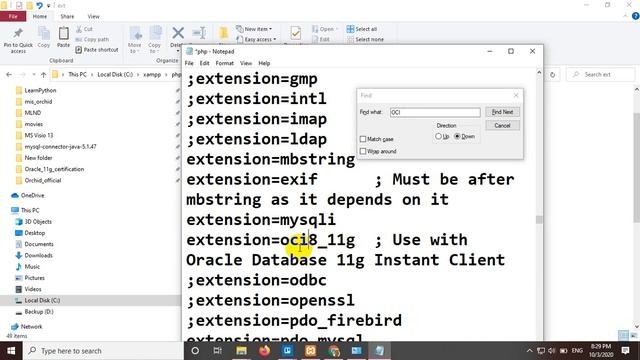 PHP and Oracle Using XAMPP on Windows 10 смотреть онлайн