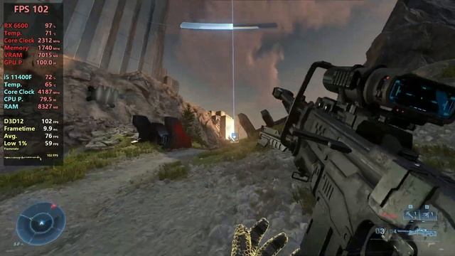 Halo Infinite - RX 6600 + i5 11400F смотреть онлайн