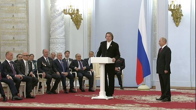 Награждение Константина Эрнста к Кремле. Жена Софья расплакалась. смотреть онлайн