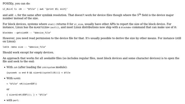 Unix & Linux: How can I get the size of a file in a bash script? (12 Solutions!!) смотреть онлайн