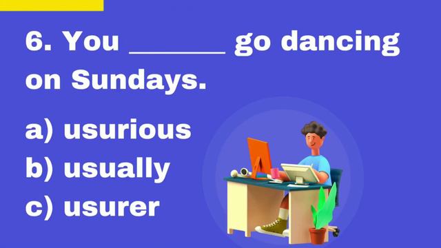 OFTEN, USUALLY, RARELY | ADVERBS of FREQUENCY | ESL Quiz смотреть онлайн