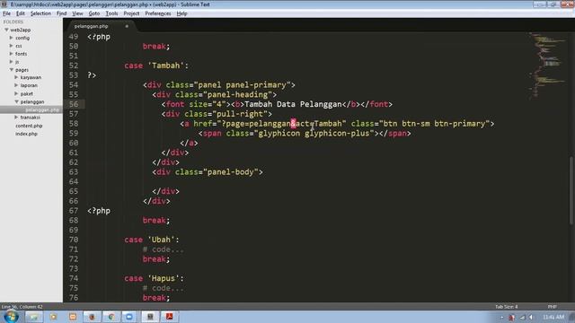 Pemrograman Web | PHP - MySQL - Bootstrap | Form Tambah Data смотреть онлайн
