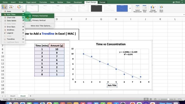 How to Add a Trendline In Excel [ MAC ] смотреть онлайн