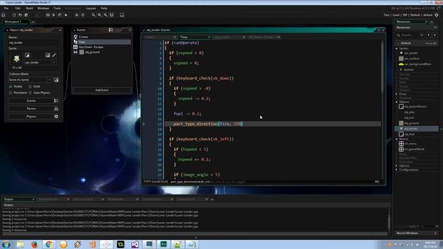 GameMaker Studio 2 - Make a Lunar Lander Game - Adding Particle Effects смотреть онлайн