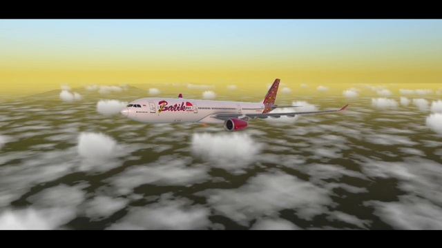 [RFS Real Flight Simulator] Batik Air A330 - 300 |Denpasar - Medan| ~ RFS Pro
