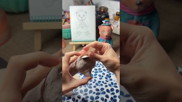 МК Мама медведица игрушка из папье-маше. Часть 4 #мастеркласс #папьемаше #игрушкаручнойработы смотреть онлайн