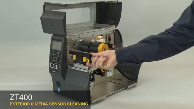 Zebra ZT410, ZT420 čiščenje tiskalnika - Cleaning Media Sensors & Exterior смотреть онлайн