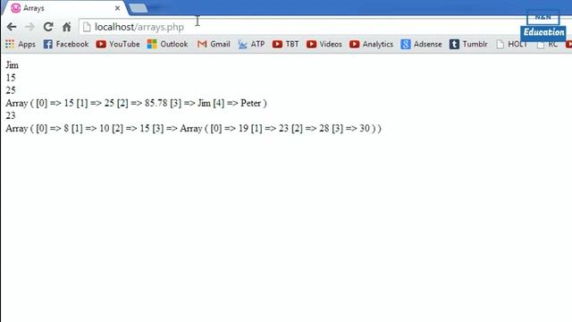 PHP: Hypertext Preprocessor -Tutorial no 14 Associative Arrays смотреть онлайн