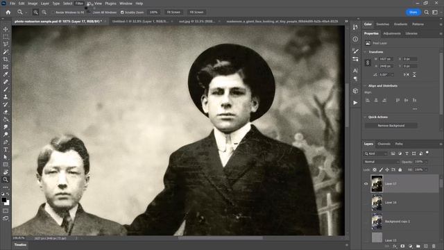 Photoshop AI Photo Restoration (Fix Old Photos & Fix Faces) смотреть онлайн