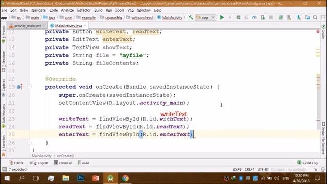 How to write and read txt-files from your Android Application | Android App Development video #20 смотреть онлайн
